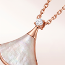 Divas' Dream Pearl Fan Drop Pendant Necklace