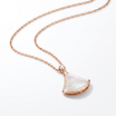 Divas' Dream Pearl Fan Drop Pendant Necklace