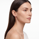 Diva's Dream Red Fan Drop Earrings