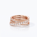Etincelle Pavé Crossover Ring
