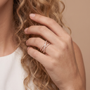 Etincelle Pavé Crossover Ring