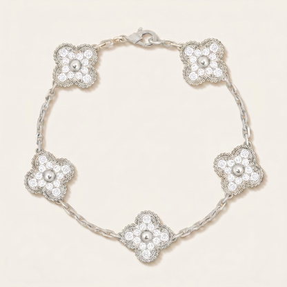 Vintage Alhambra Diamonds Clover Bracelet
