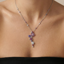 Folie Des Prés Floral Pendant Necklace