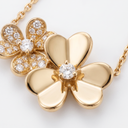 Frivole 2 Flowers Pendant Necklace