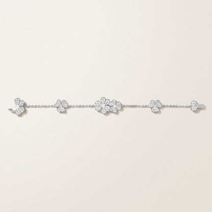 Frivole 5 Flowers Clover Bracelet