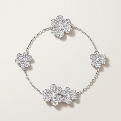 Frivole 5 Flowers Clover Bracelet