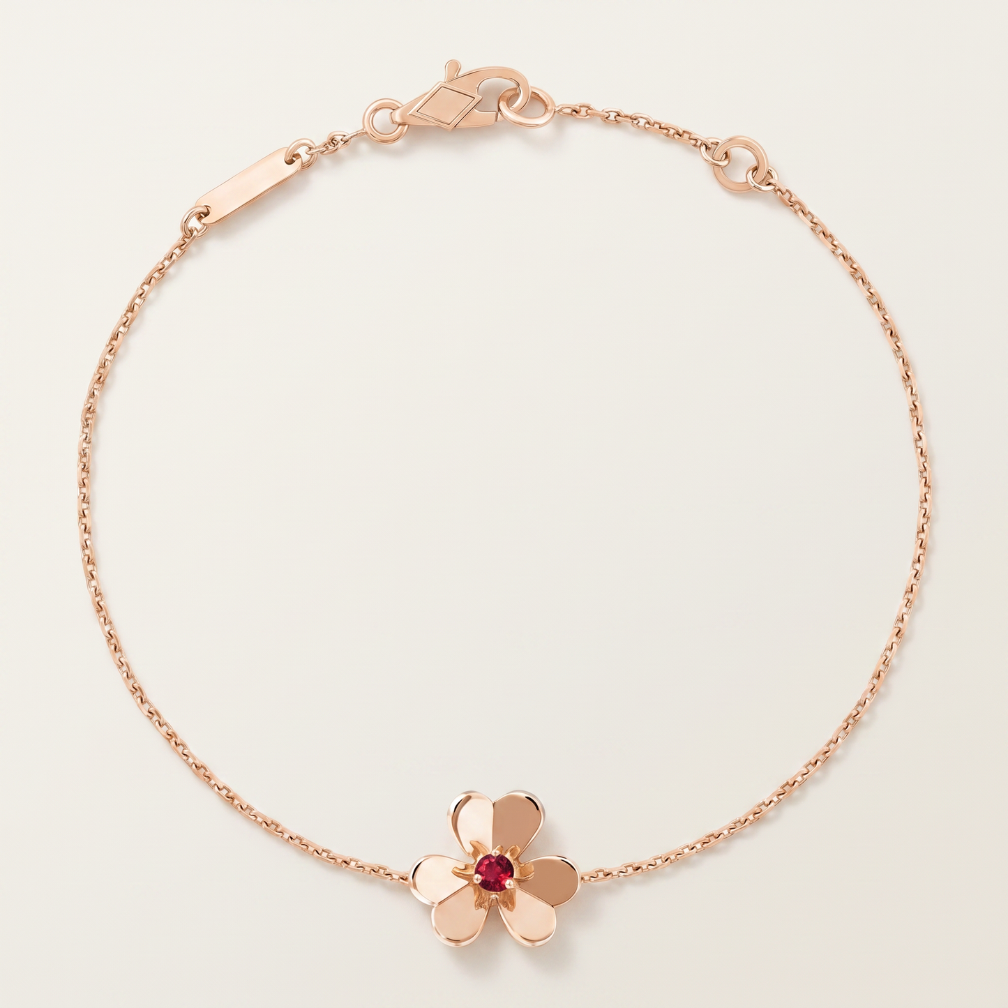 Frivole Ruby Clover Bracelet