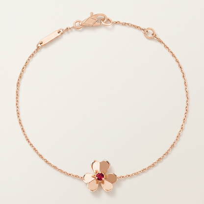Frivole Ruby Clover Bracelet