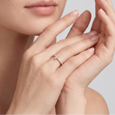 Full Diamond T Wire Band Ring
