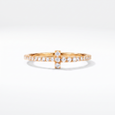 Full Diamond T Wire Band Ring