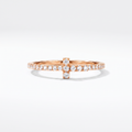 Full Diamond T Wire Band Ring