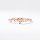 Full Diamond T Wire Band Ring