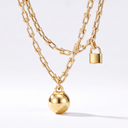 HardWear Padlock And Sphere Pendant Necklace