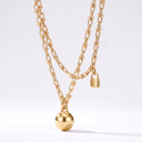 HardWear Padlock And Sphere Pendant Necklace