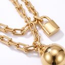 HardWear Padlock And Sphere Pendant Necklace