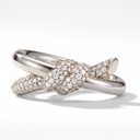 Knot Double Row Pavé Ring