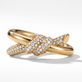 Knot Double Row Pavé Ring