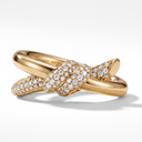 Knot Double Row Pavé Ring