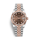 Lady-Datejust Chocolate Diamond Dial Everose Watch