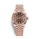 Lady-Datejust Chocolate Diamond Dial Full Everose Watch