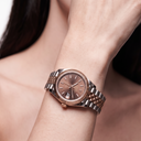 Lady-Datejust Chocolate Index Dial Everose Watch
