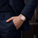 Land-Dweller Oyster Everose gold And Diamonds Intense White Honeycomb Motif Dial | RL 40 127385TBR-0003