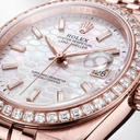 Land-Dweller Oyster Everose gold And Diamonds Intense White Honeycomb Motif Dial | RL 40 127385TBR-0003