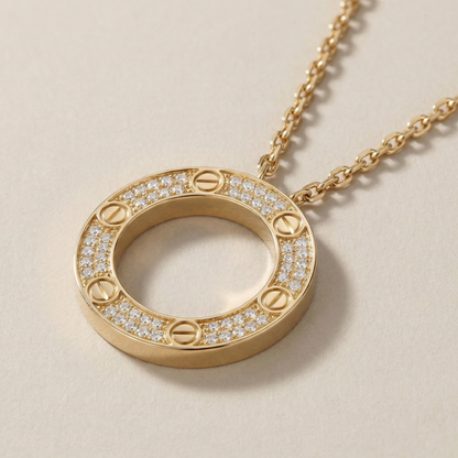 Love Paved Necklace