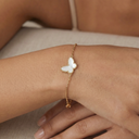 Lucky Alhambra Butterfly Pendant Bracelet