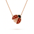 Lucky Spring Ladybug Pendant Necklace
