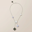 Magic Alhambra Chalcedony 6 Motifs Necklace