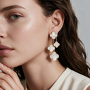 Magic Alhambra Clover Mother Of Pearl Four Motifs Earrings
