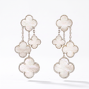 Magic Alhambra Clover Mother Of Pearl Four Motifs Earrings