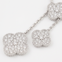 Magic Alhambra Pavé Diamond 6 Motifs  Necklace