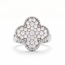 Magic Clover Alhambra Pavé Ring