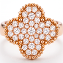 Magic Clover Alhambra Pavé Ring
