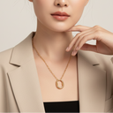 Medium Lock Pendant Chain Necklace