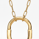 Medium Lock Pendant Chain Necklace