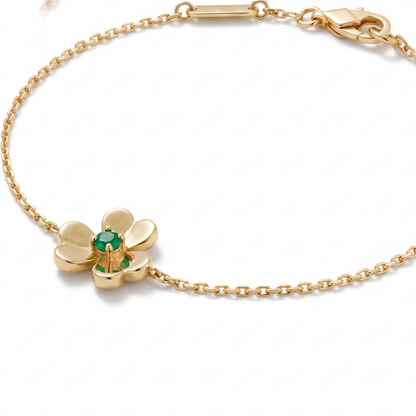 Mini Frivole Emerald Clover Bracelet