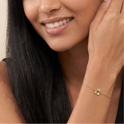Mini Frivole Emerald Clover Bracelet