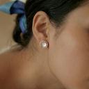 Mother-of-pearl Circle Earrings