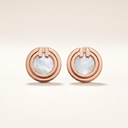 Mother-of-pearl Circle Earrings