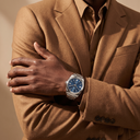 Oyster Perpetual Bright Blue Dial And Smooth Bezel Watch