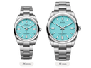 Oyster Perpetual Clean Mint Dial And Smooth Bezel Men’s Watch | RL 41 124300