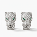 Panthère De Stud Full Diamond Earrings
