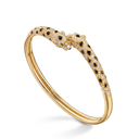 Panthere Two Heads Half-Paved Small Cuff Bracelet