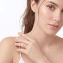 Pavé Perlée Clover Ring