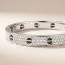 Paved Ceramic Love Bracelet