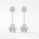 Paved Frivole Pendant Drop Earrings