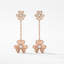 Paved Frivole Pendant Drop Earrings